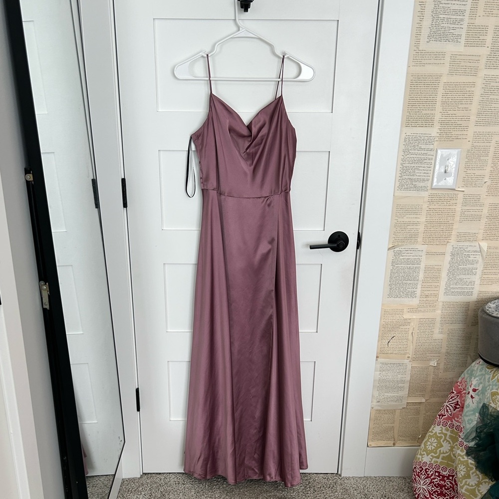 Xtraordinary Dusty Rose Maxi Dress with Spaghetti Straps